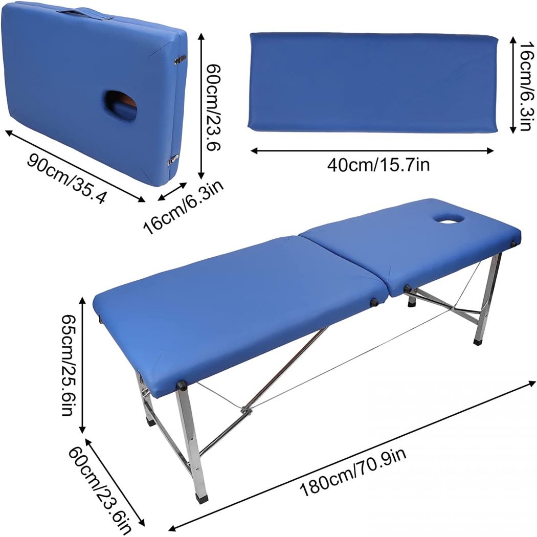 Beauty Salon Foldable Lightweight Therapy Massage Bed 
